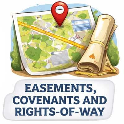 Land title easements, covenants & right-of-ways